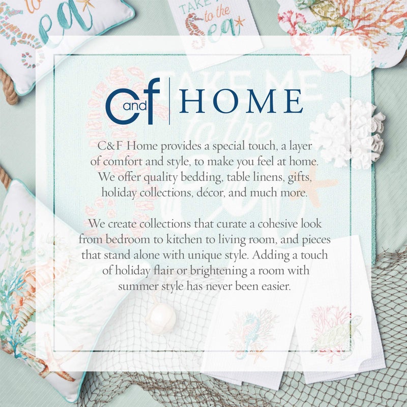 C&F Home St. Kitts Twin 2 Piece Cotton Quilt Set Summer Beach Ocean Coastal Sea Turtle Sea Horse Reversible Machine Washable Lightweight Bedspread Coverlet Bedding Twin Aqua - Image 5